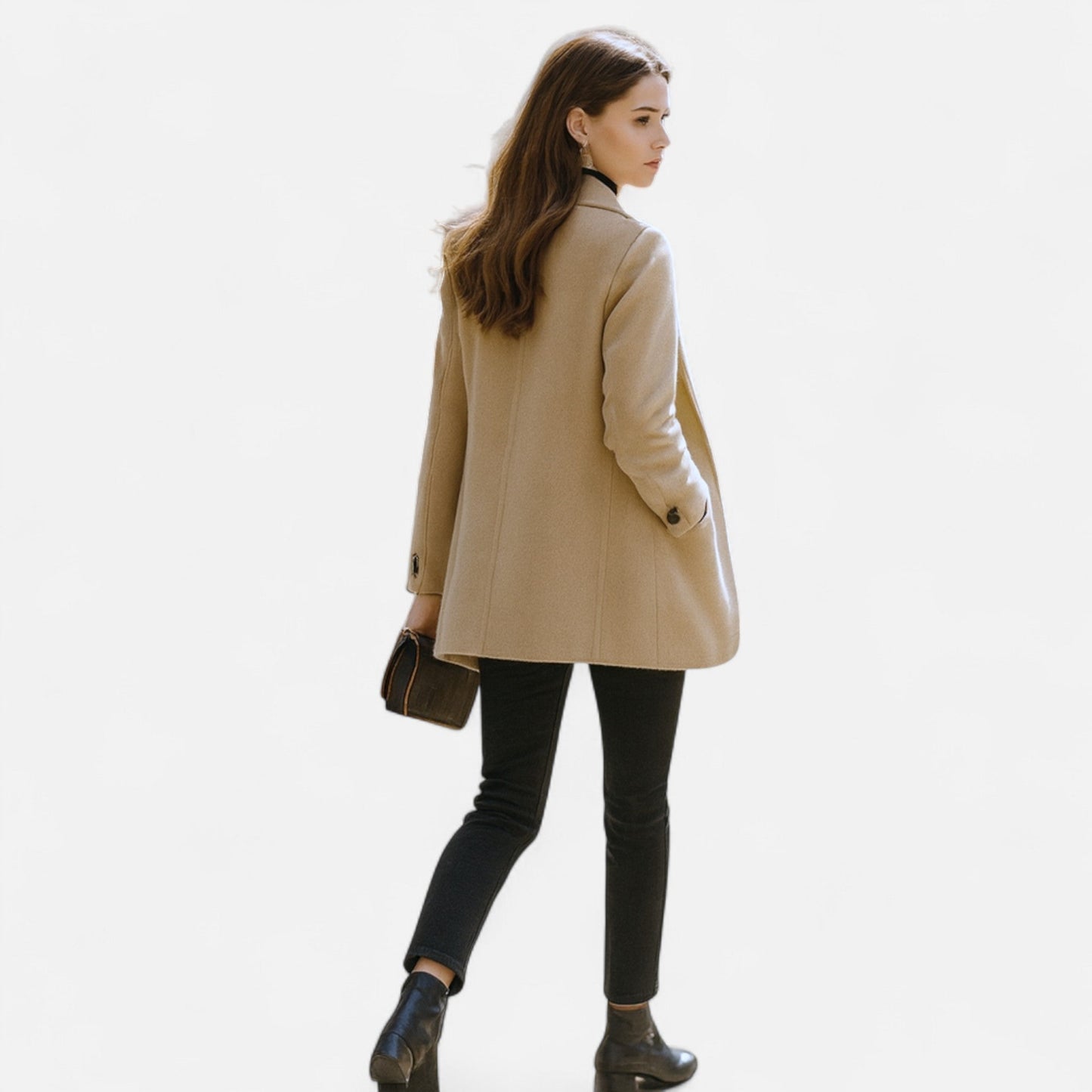 Women’s Blazer Coat – Classic Tailored – Buttoned – Structured Fit