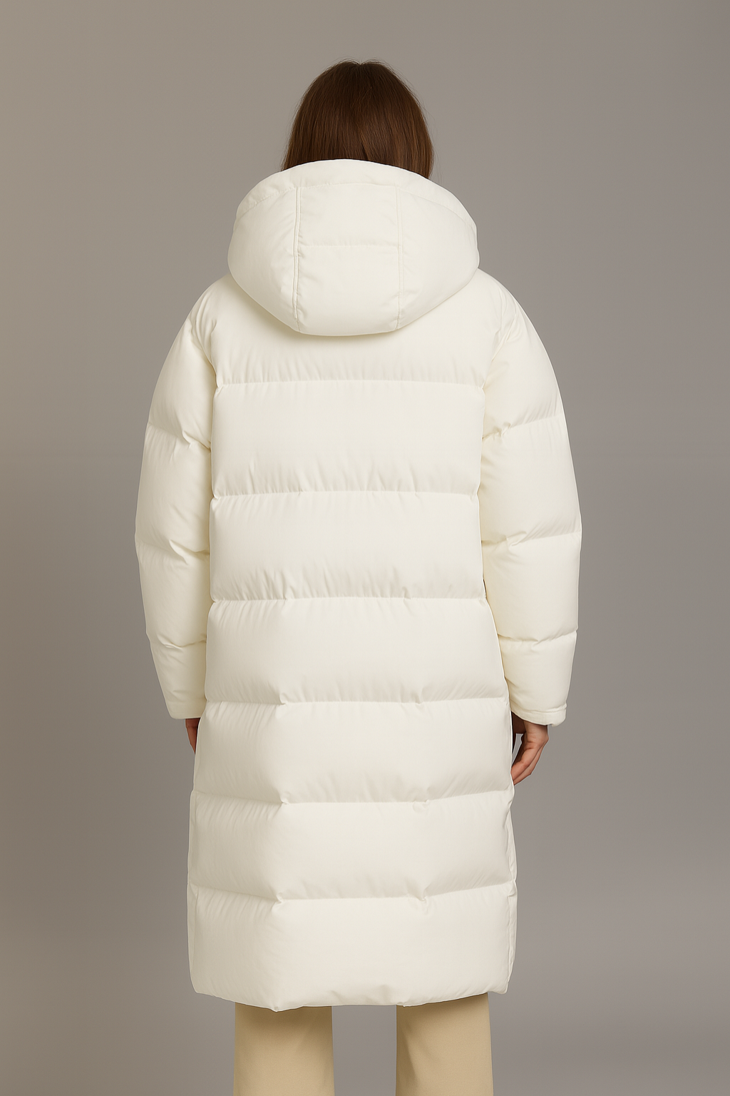 Women’s Longline Puffer Coat – Hooded Ultra-Warm Winter Outerwear