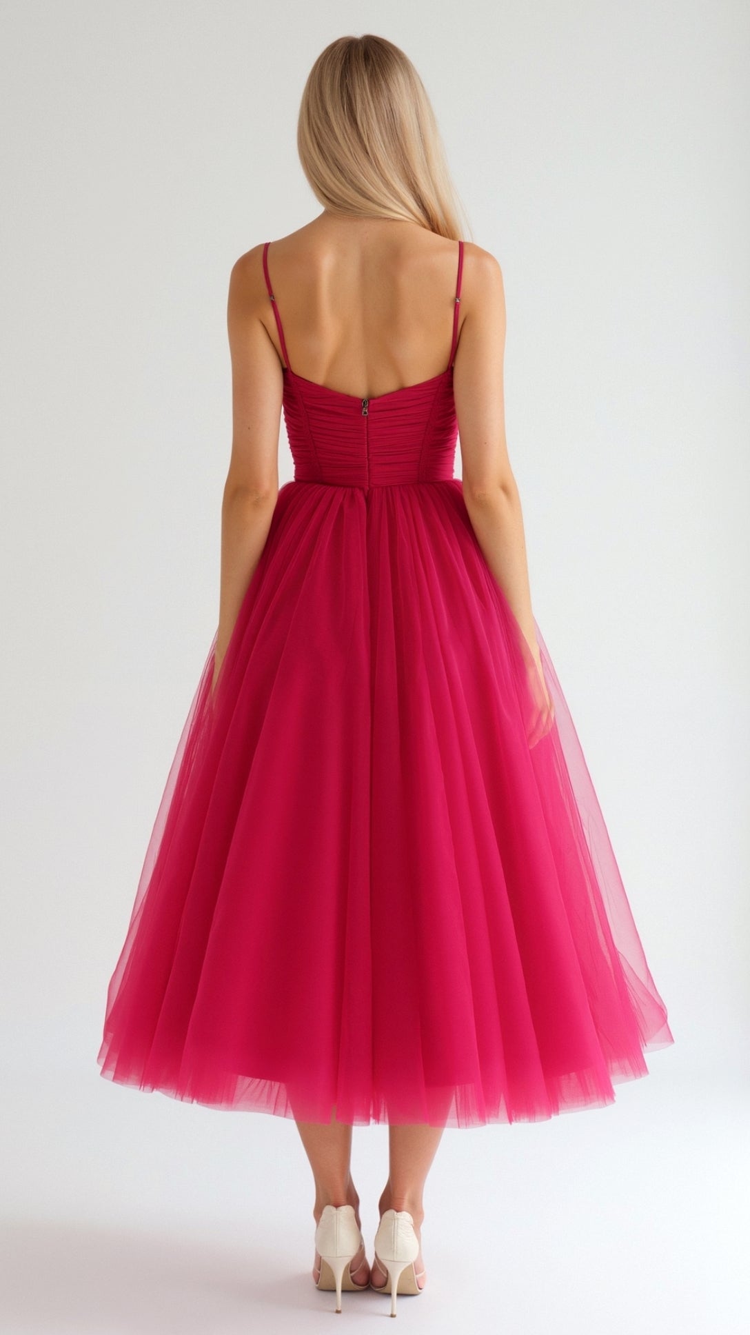 Calista Tulle Midi Dress