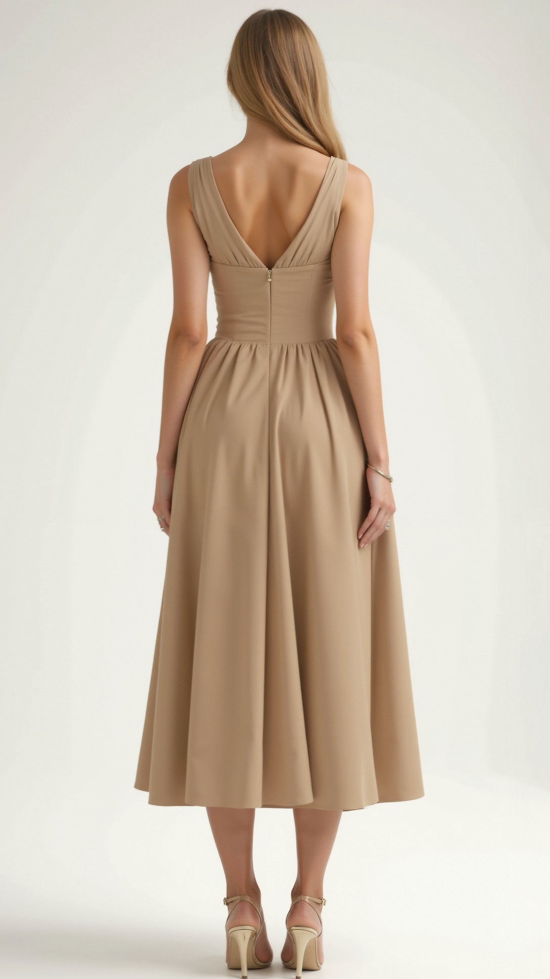 Cassiopeia Midi Plunge Dress