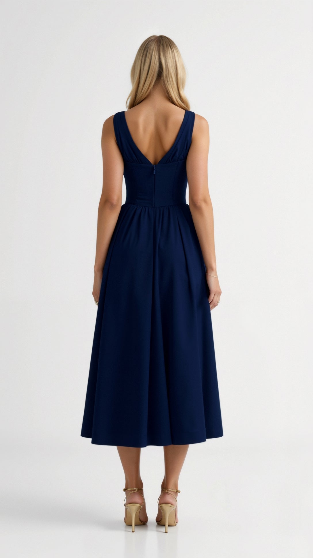 Cassiopeia Midi Plunge Dress