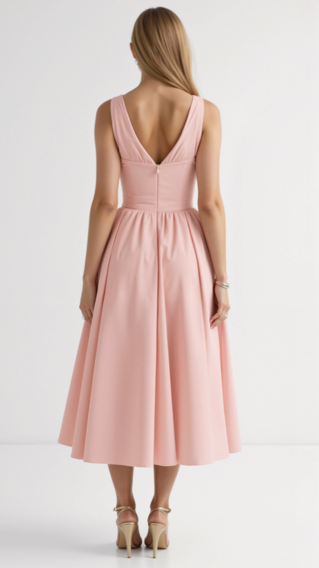 Cassiopeia Midi Plunge Dress