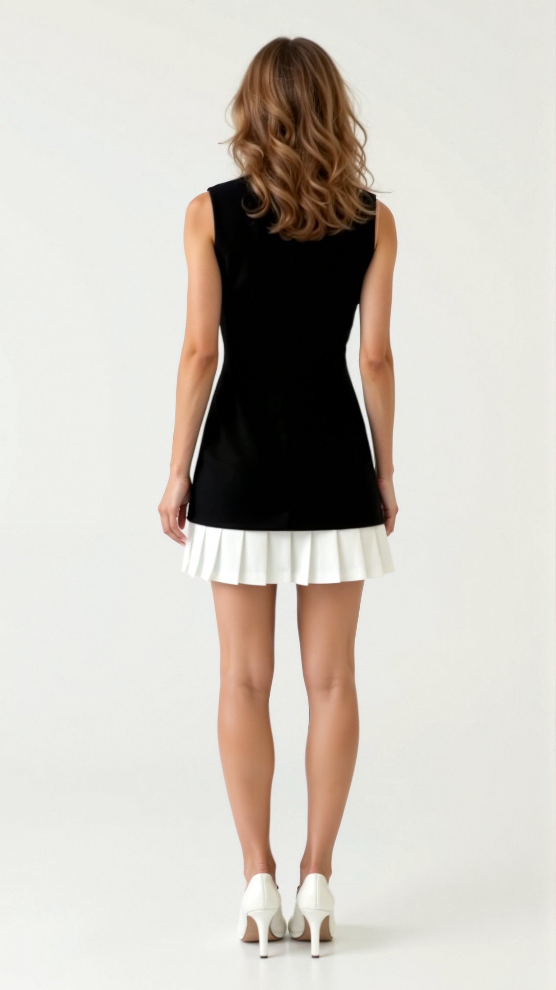 Celine Sleeveless A-line Mini Dress