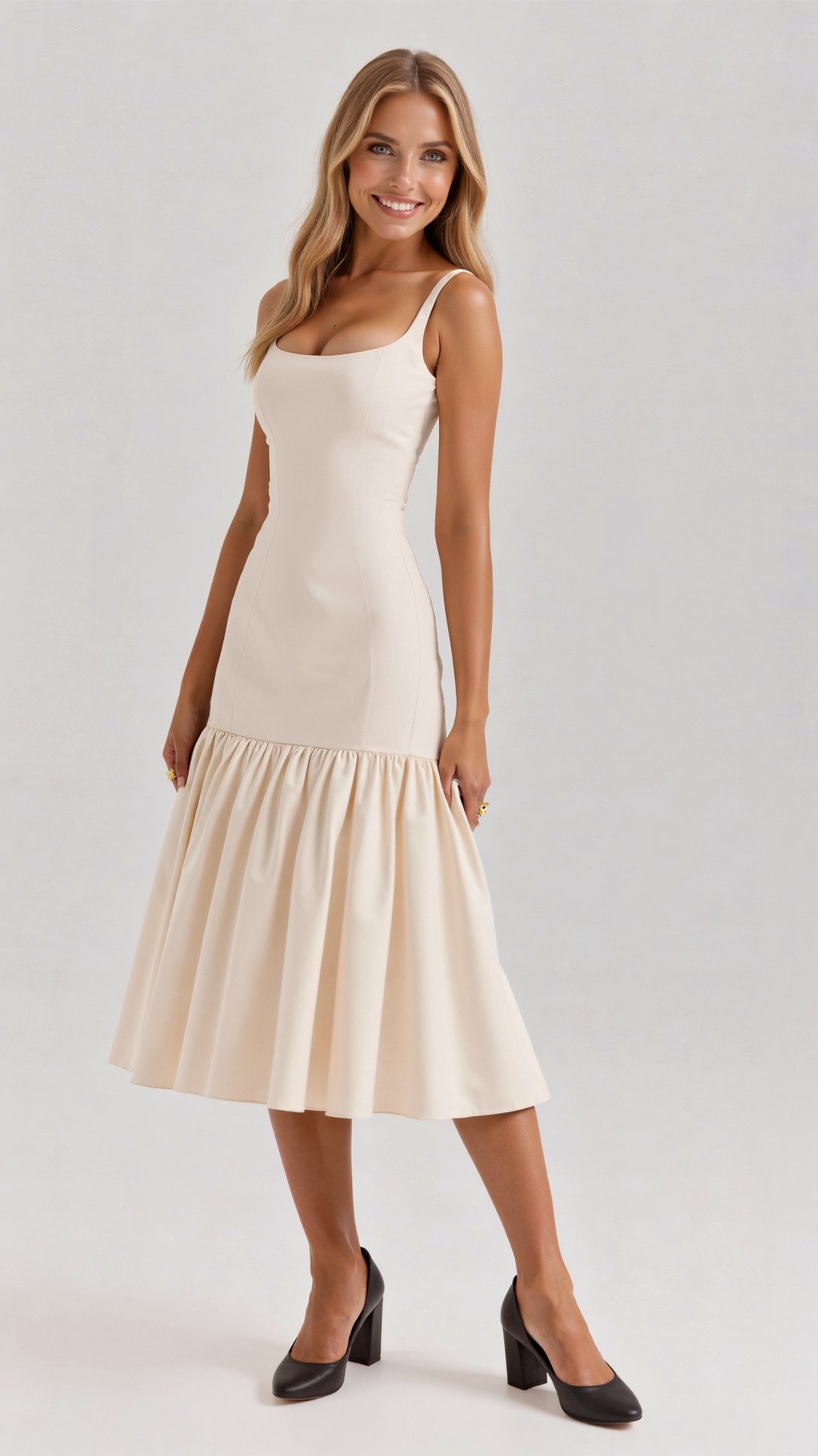 Evelisse Flare Midi Dress