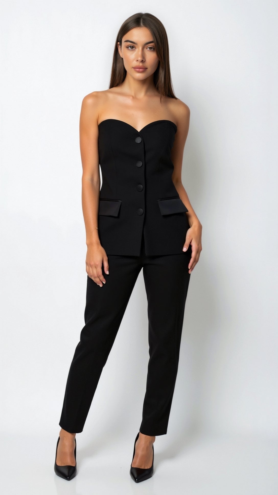 Fiona Strapless Blazer Top