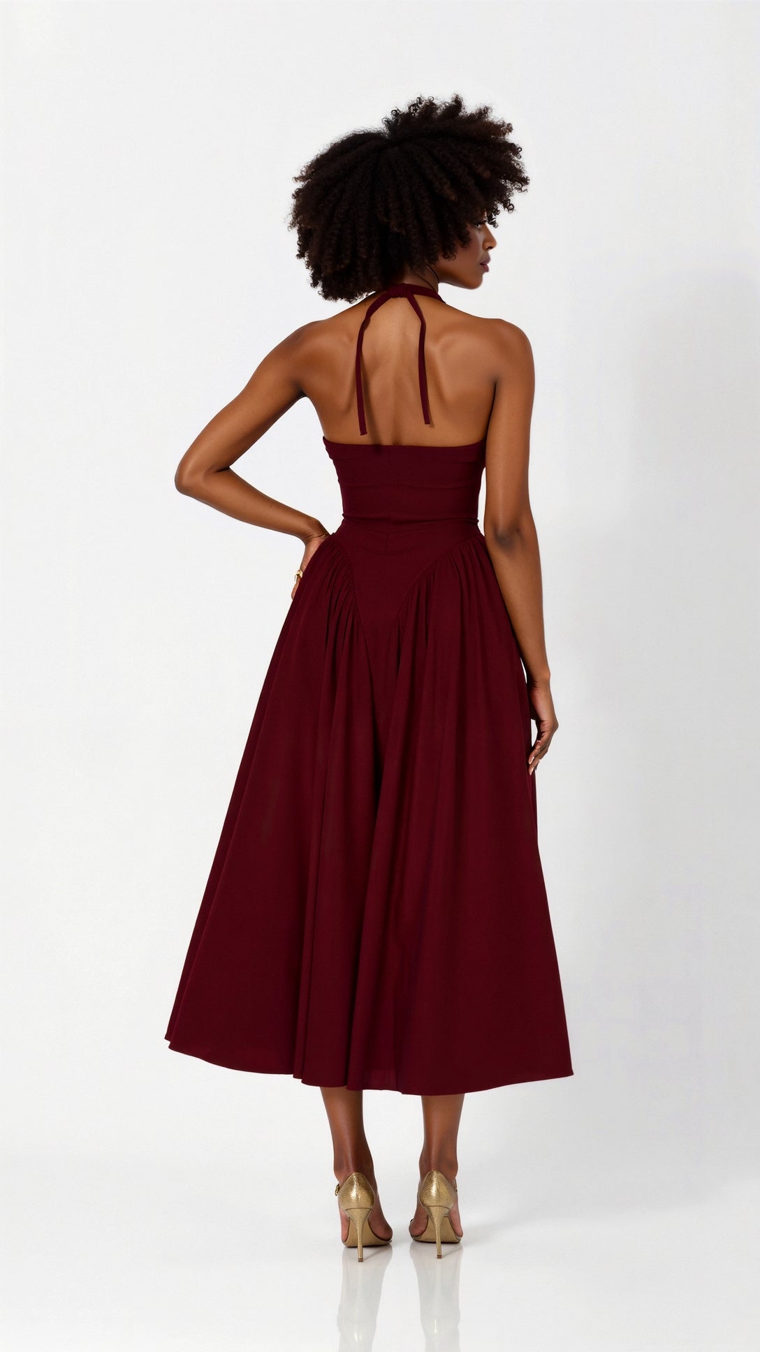 Ianthe Halter Midi Dress