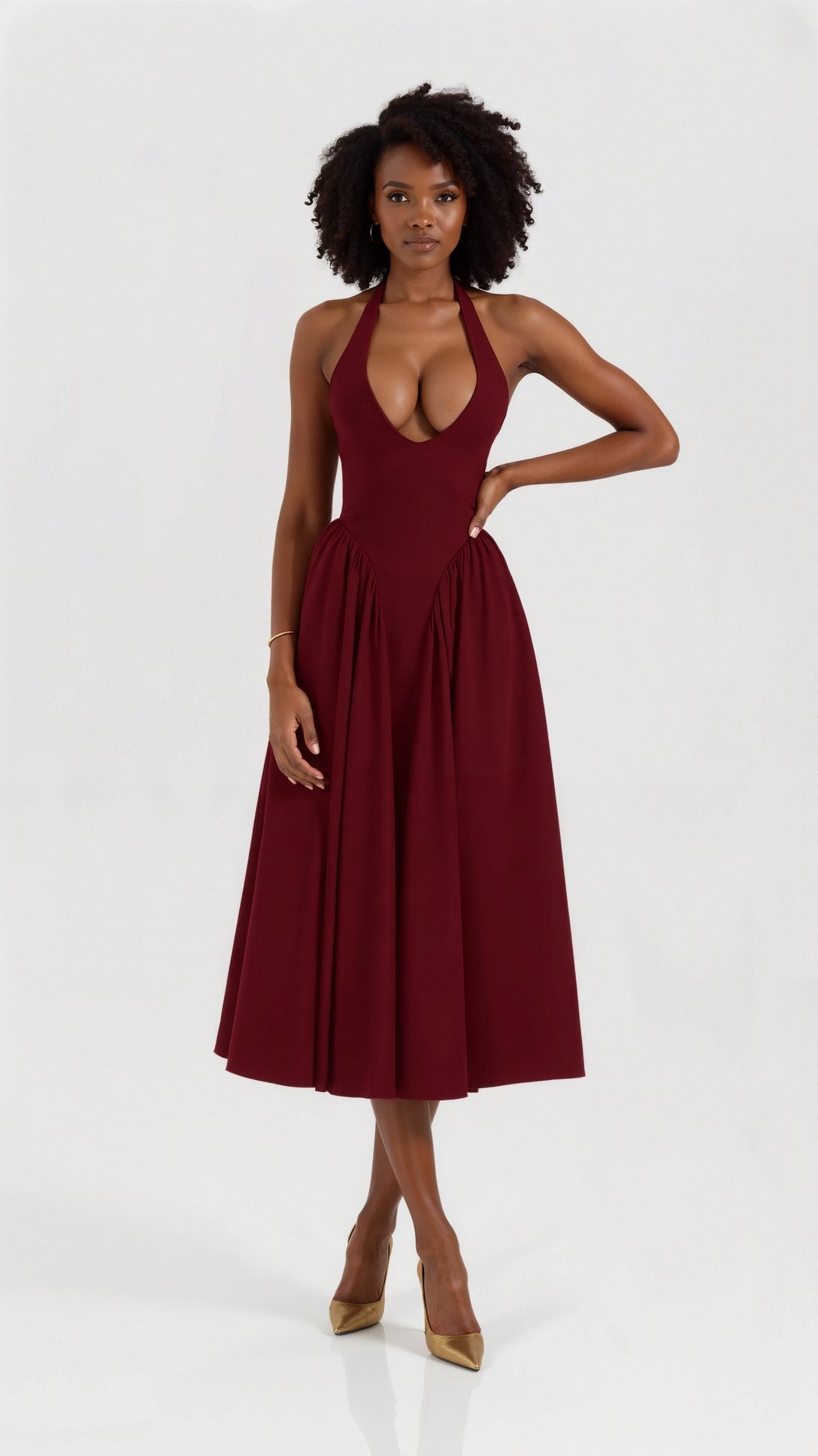 Ianthe Halter Midi Dress