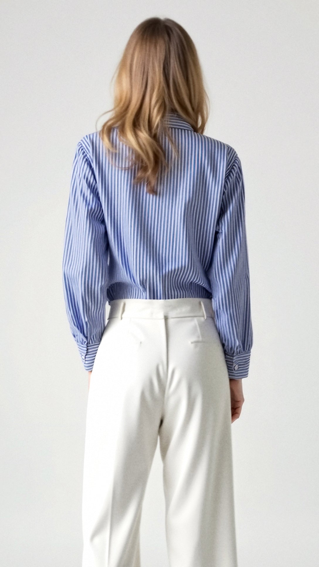 Juliana Striped Long Sleeve Blouse