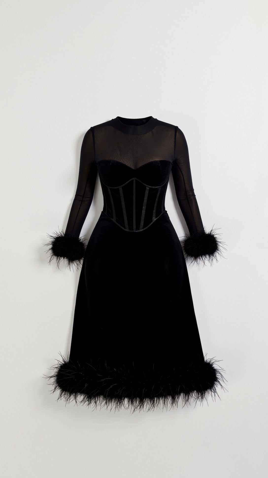 Sabine Corset Midi Dress