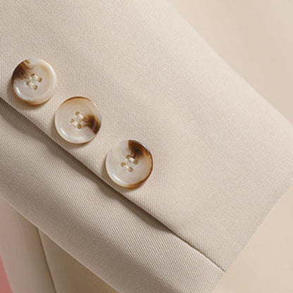 Women's Elegant Tailored Blazer with Belt