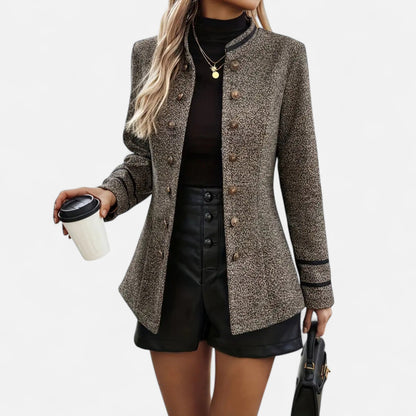 Women’s Heritage-Inspired Casual Coat – Refined Autumn Winter Design
