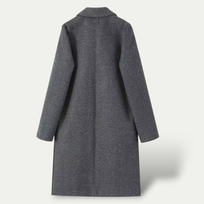 Women’s Long Trench Coat – Classic Tailored Overcoat