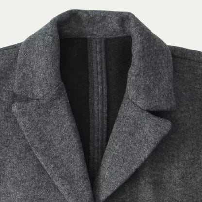 Women’s Long Trench Coat – Classic Tailored Overcoat