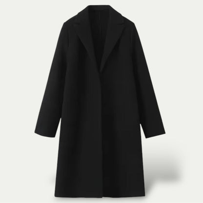 Women’s Long Trench Coat – Classic Tailored Overcoat