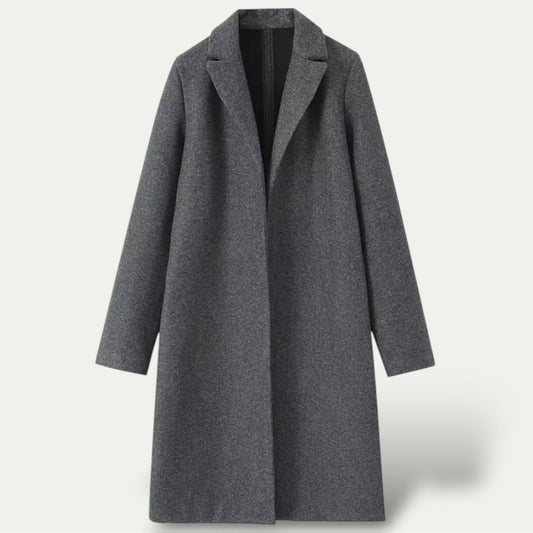 Women’s Long Trench Coat – Classic Tailored Overcoat