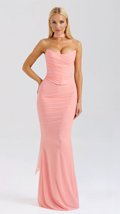 Amalina Strapless Maxi Dress