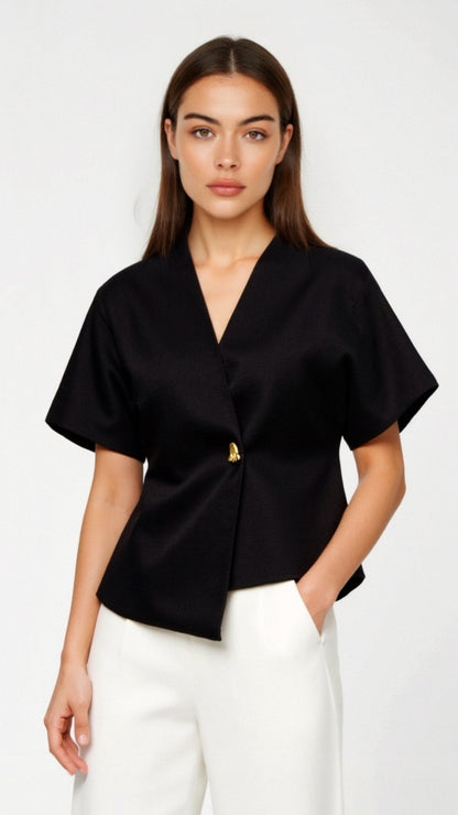 Amy V-neck Blouse