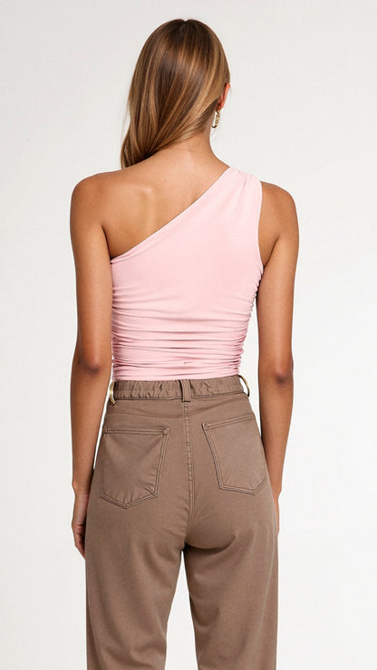 Briony Sleeveless One Shoulder Top