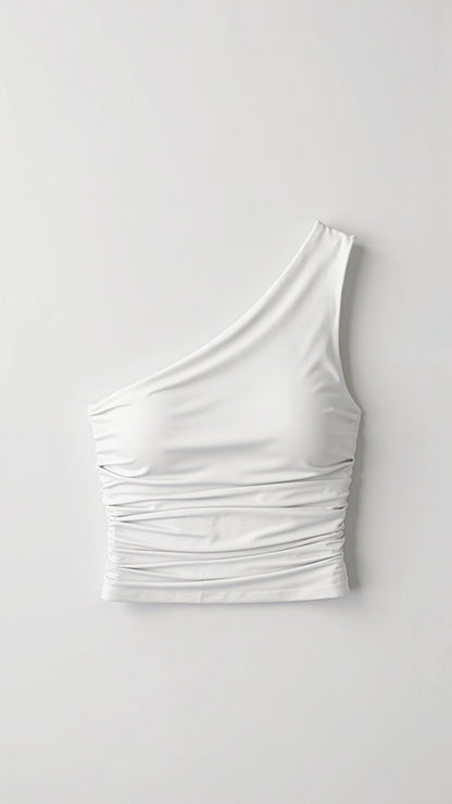 Briony Sleeveless One Shoulder Top