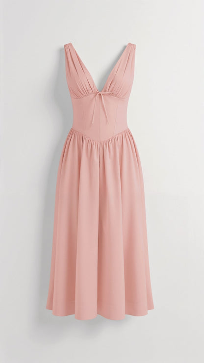 Cassiopeia Midi Plunge Dress