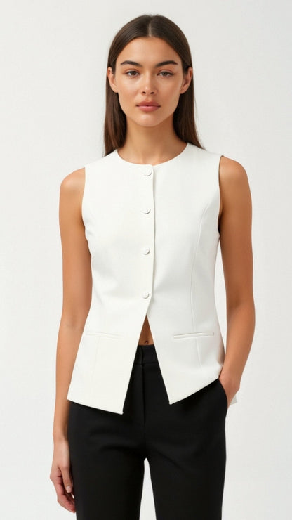 Ellie Buttoned Tank Top