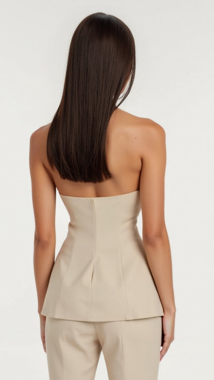 Fiona Strapless Blazer Top