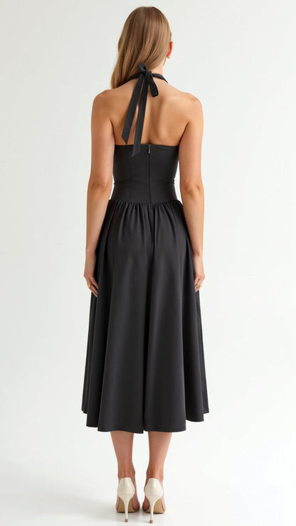 Katarina Halter Midi Dress
