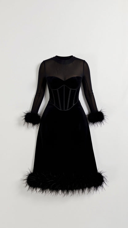 Sabine Corset Midi Dress